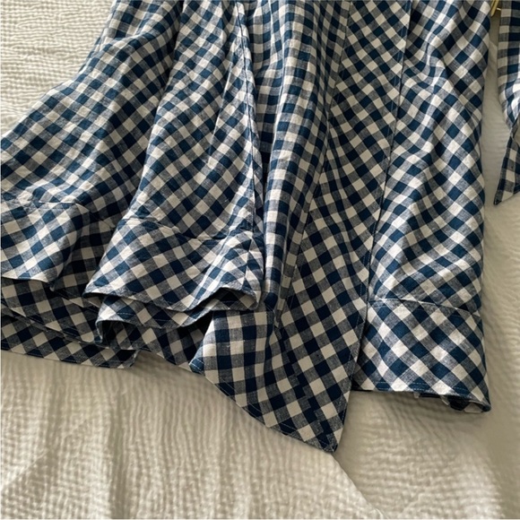 Polo Ralph Lauren Gingham Linen Midi Wrap Skirt - Picture 4 of 9